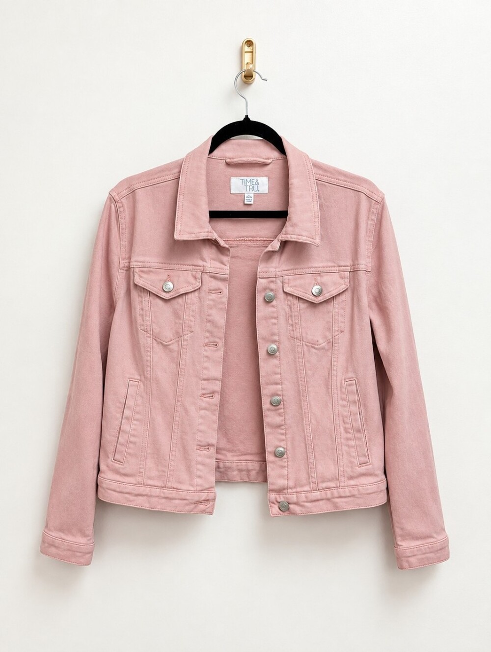 Time And Tru Pink Jean Jacket